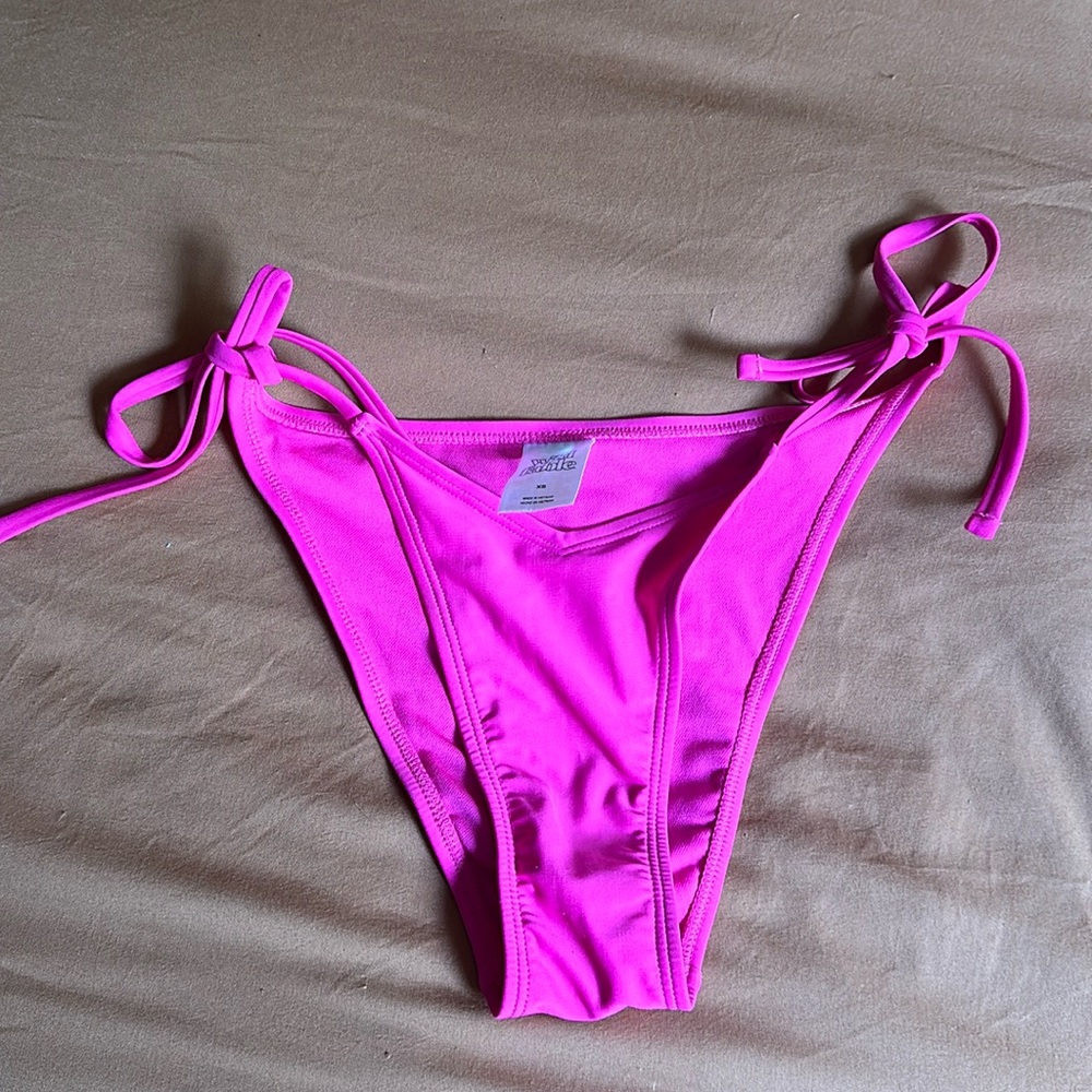 Hot pink bikini bottoms
